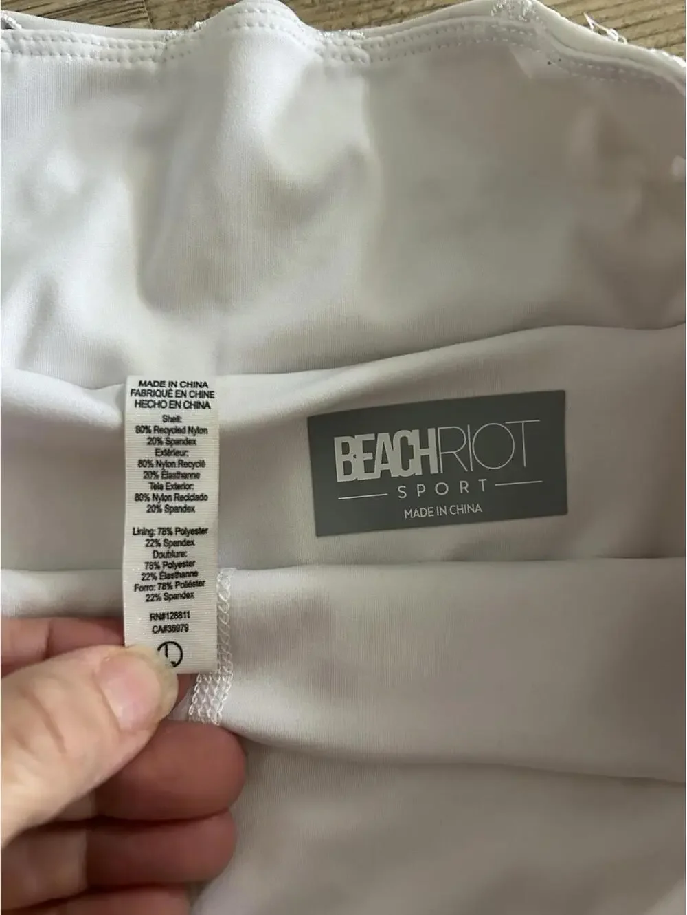 Beach Riot Women's Trixie Magnolia White Athletic Skort Size Large - Picture 5 of 7